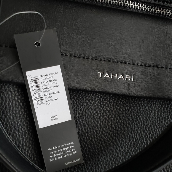 Tahari Black Utility Tote - Picture 3 of 5